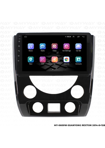 Ssangyong Rexton Android Multimedya Carplay Navigasyon Ekran - 8gb RAM+128 GB HDD - Myway modelleri