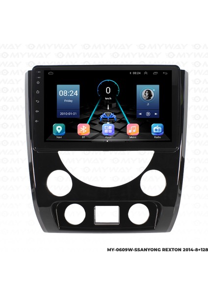 Ssangyong Rexton Android Multimedya Carplay Navigasyon Ekran - 8gb RAM+128 GB HDD - Myway indirimleri