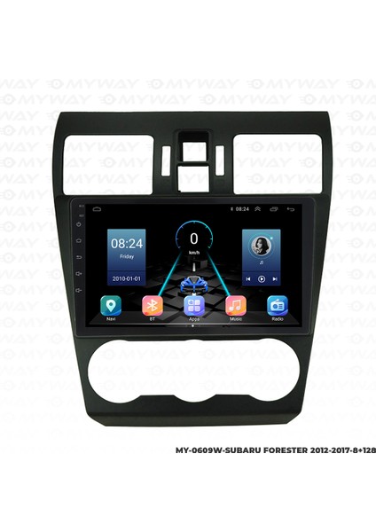 Subaru Forester Android Multimedya Carplay Navigasyon Ekran - 8gb RAM+128 GB HDD - Myway fiyatları