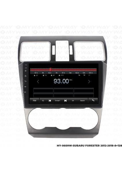 Subaru Forester Android Multimedya Carplay Navigasyon Ekran - 8gb RAM+128 GB HDD - Myway