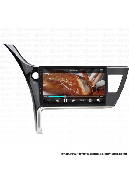 Toyota Corolla Android Multimedya Carplay Navigasyon Ekran - 8gb RAM+128 GB HDD - Myway modelleri