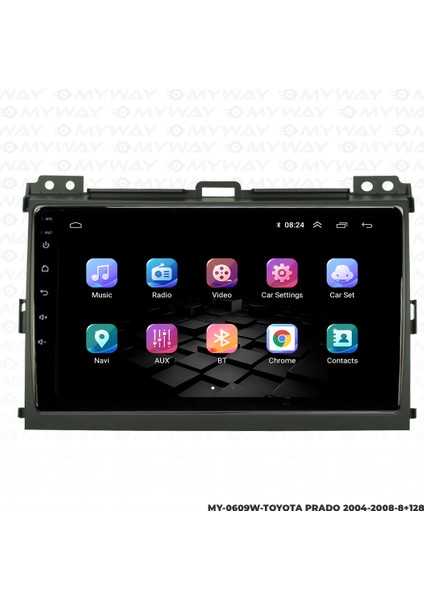 Toyota Prado Android Multimedya Carplay Navigasyon Ekran - 8gb RAM+128 GB HDD - Myway modelleri