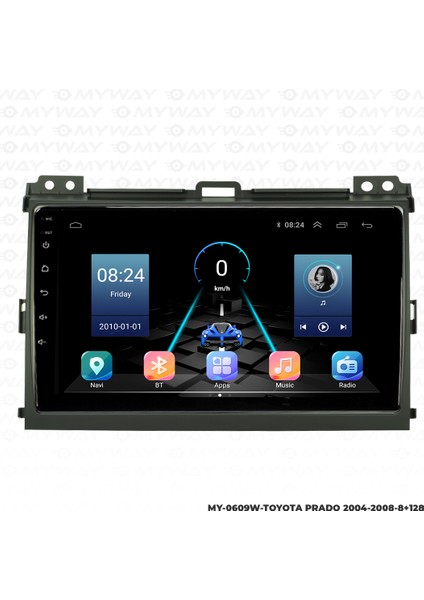 Toyota Prado Android Multimedya Carplay Navigasyon Ekran - 8gb RAM+128 GB HDD - Myway fırsatları
