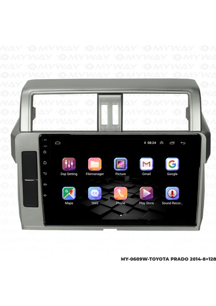 Toyota Prado Android Multimedya Carplay Navigasyon Ekran - 8gb RAM+128 GB HDD - Myway fiyatları