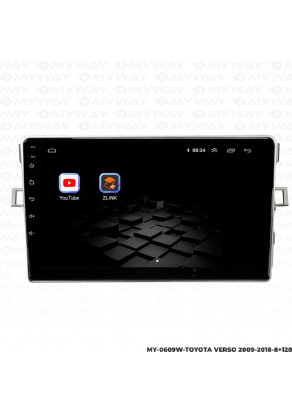 Toyota Verso Android Multimedya Carplay Navigasyon Ekran - 8gb RAM+128 GB HDD - Myway