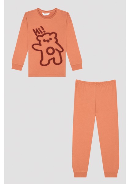 Çok Renkli Unisex Hi Bear Pijama Takımı