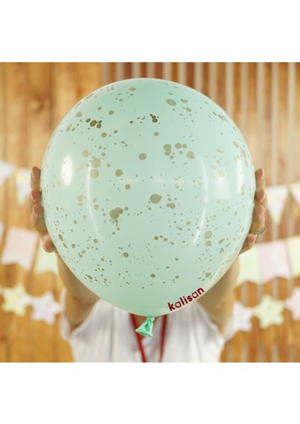 Sıçrama Desen Baskılı Makaron Balon, 30CM x 8 Adet