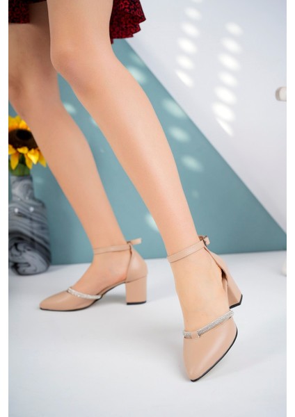 7 Punt Sivri Kalıp Nut Cilt Stiletto