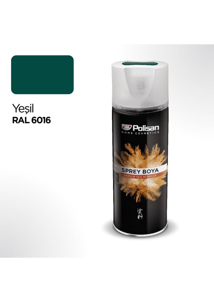 Akrilik Yeşil Sprey Boya 400 ml - RAL 6016