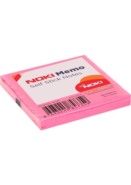 5 Adet  Postit 75MM X75MM  Yapışkanlı Kağıt 80 Yaprak Pembe