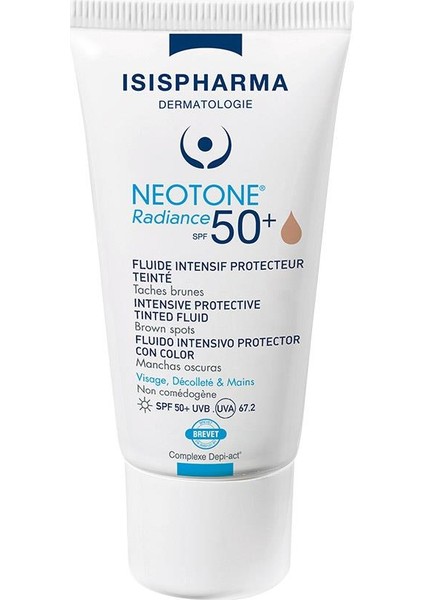 Isis Pharma Neotone Radiance SPF50+ Medium Tinted 30 ml