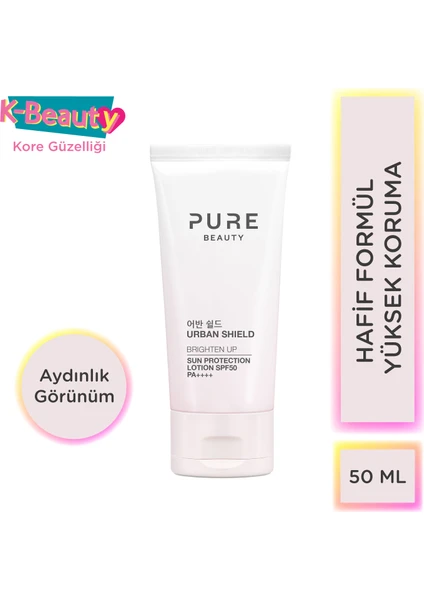 Pure Beauty Brighten Up Güneş Koruyucu Losyon Spf 50 Pa+ 50 ml