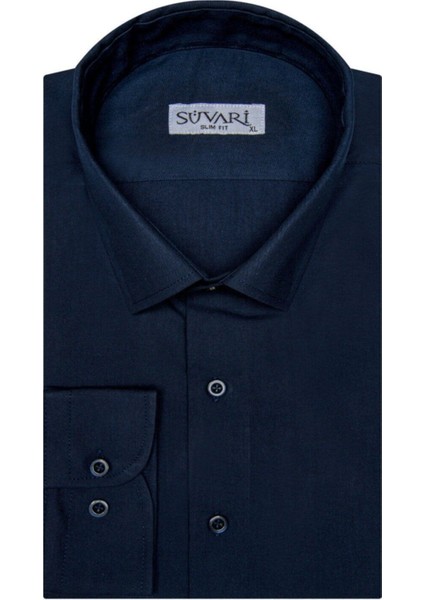 Classics Slim Fit Dar Kalıp Cepsiz Gömlek
