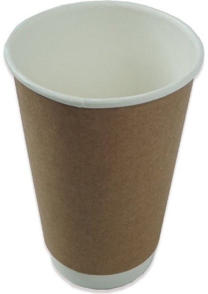 16 Oz Kraft Double Wall Karton Bardak