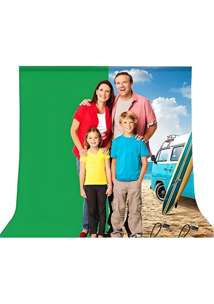2x3 M Yeşil Fon Perde Chromakey-Green Screen- Greenbox - % 100 Pamuk