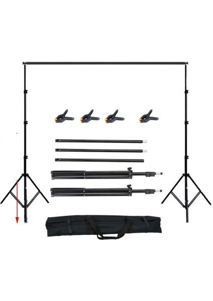 Taşınabilir 2,8x3 Metre Fon Standı