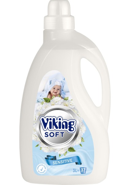 Çamaşır Yumuşatıcısı Sensitive 3 Litre 4 Adet