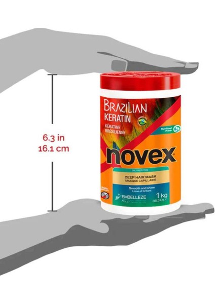 Brazilian Keratin - Kurumuş ve Zarar Görmüş Saçlar Için Brezilya Keratini İçeren Saç Maskesi 1 kg fırsatları
