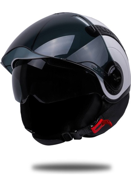 Sx.10 Beyaz Kask Siyah Cam fırsatları