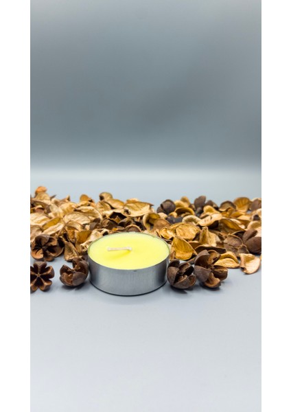 Tealight Mum Maxi Boy Soya Parafinli Narenciye Kokulu Sarı 600 Adet
