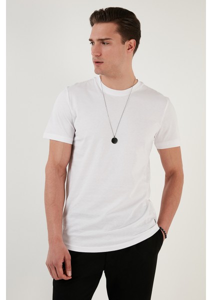 % 100 Pamuk Regular Fit Bisiklet Yaka T Shirt Erkek T Shirt 5902511 modelleri