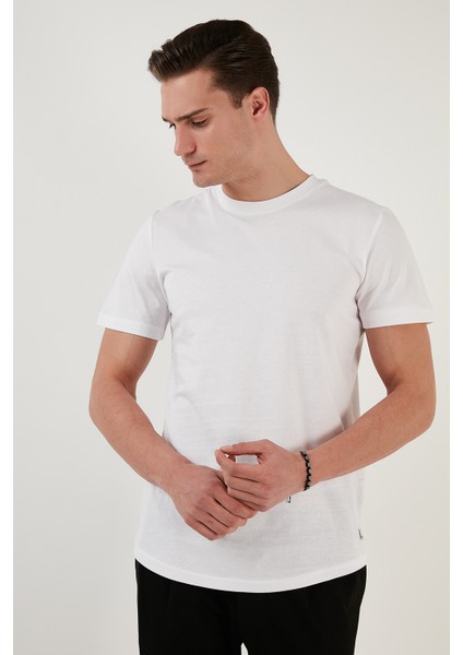 % 100 Pamuk Regular Fit Bisiklet Yaka T Shirt Erkek T Shirt 5902511 fırsatları