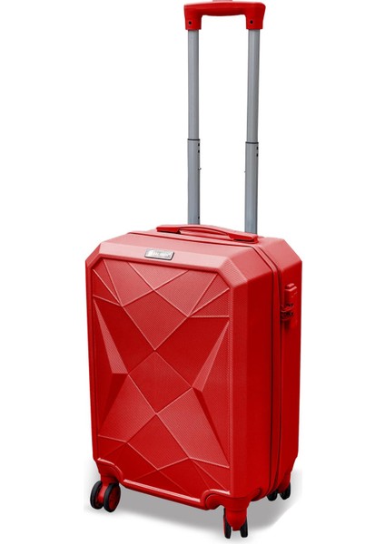 Diamond Abs Kırmızı Küçük Boy Valiz 16621 fiyatları