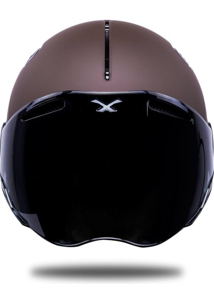 Sx.10 Mat Kahverengi Kask Siyah Cam modelleri