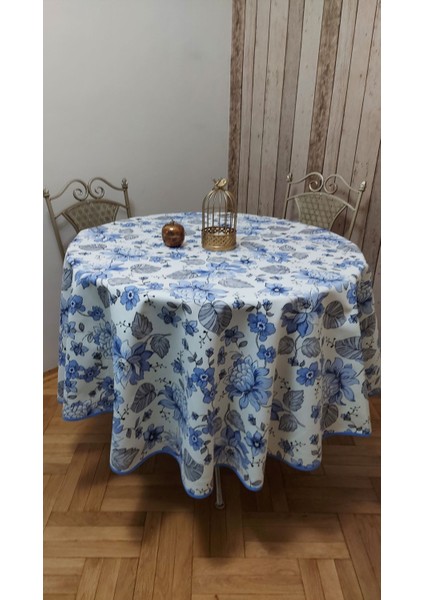 Duck Kumaş Yuvarlak Yemek Masası Örtüsü