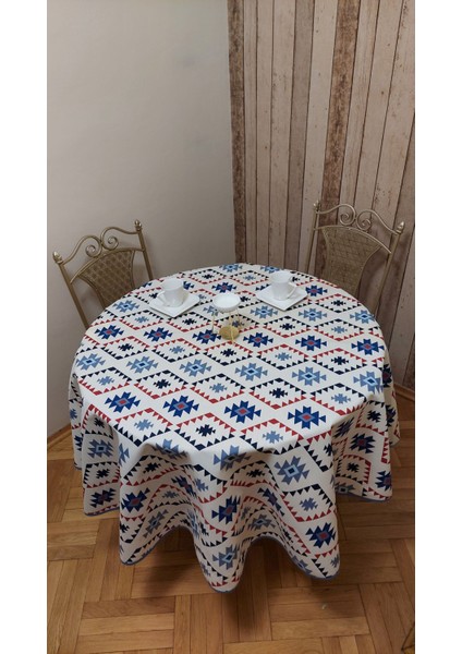Duck Kumaş Yuvarlak Yemek Masası Örtüsü