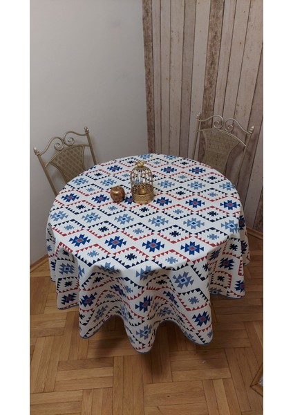 Duck Kumaş Yuvarlak Yemek Masası Örtüsü