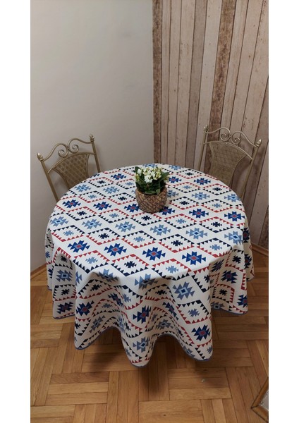 Duck Kumaş Yuvarlak Yemek Masası Örtüsü