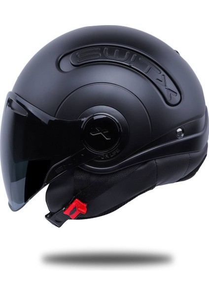 Sx.10 Mat Siyah Kask Siyah Cam