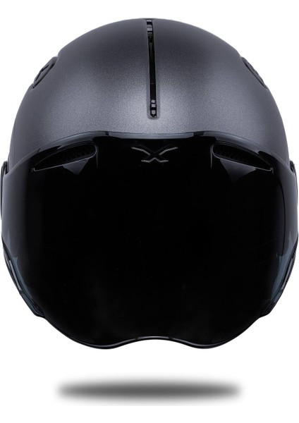 Sx.10 Mat Tıtanıum Kask Siyah Cam fırsatları
