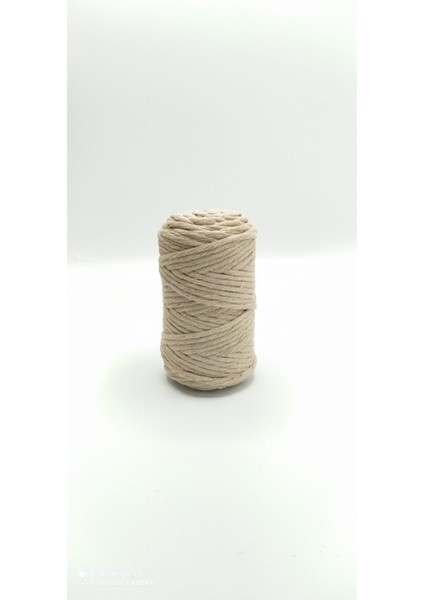 Bej 2 kg Makrome Tarama Ipi Pamuk 3.0 / 3.5 mm fiyatları