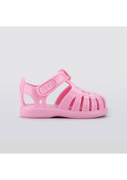 Tobby Gloss Kız Çocuk Pembe Parlak Sandalet