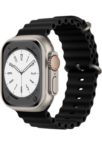 Apple Watch ile Uyumlu Seri 9/8/7/6/se/5/4/3 Okyanus Silikon Kordon 45/44/42MM ve 41/40/38MM ile Uyumlu fiyatları