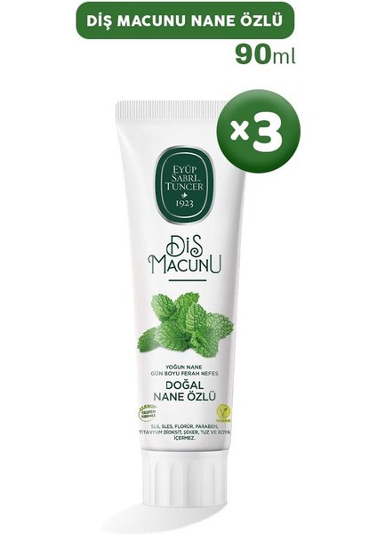 Diş Macunu Nane Özlü 90 ml x 3