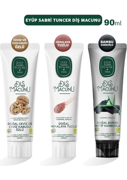 Diş Macunu Bambu, Ceviz ve Himalaya 90 ml