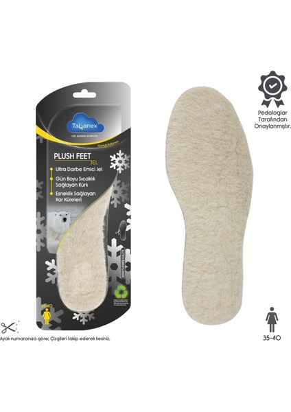 Plush Feet Jel Tabanlık - Kadın