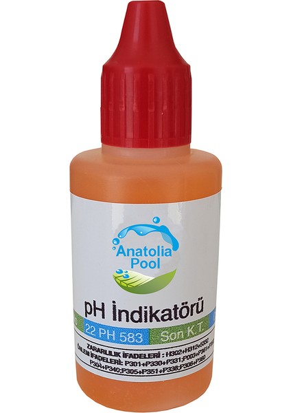 Anatolia Pool Havuz Suyu Test Kiti Yedek Phenol Sıvısı (Pool Water Test Kits Liquid Phenol)