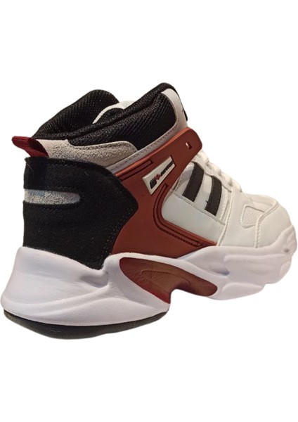 231-1014 Mr Erkek Beyaz-Bordo Anorak Basketbol Ayakkabı modelleri