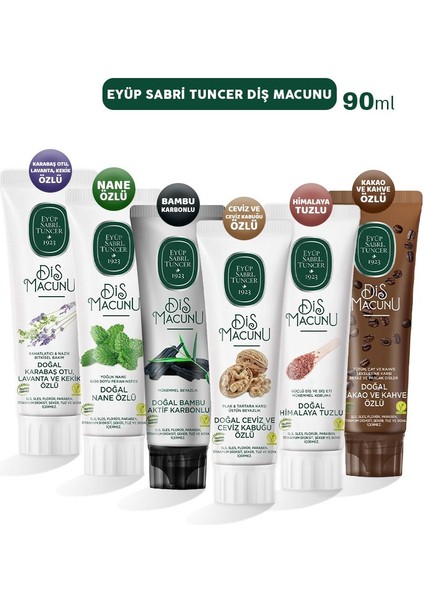 Diş Macunu Karbonlu, Ceviz, Himalaya, Kakao, Lavanta ve Nane