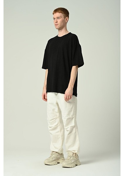 Erkek Düz Oversize Kısa Kollu T-Shirt fiyatları