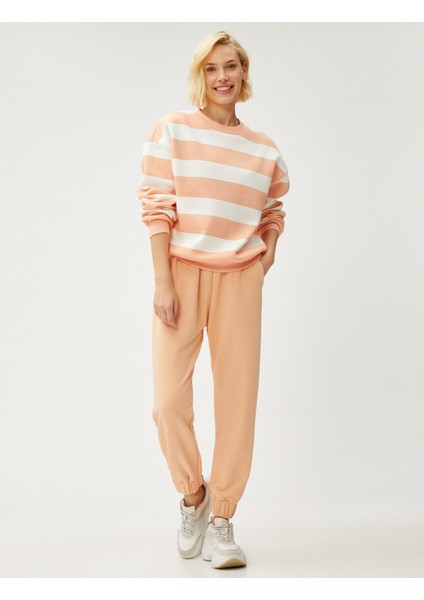 Basic Sweatshirt Bisiklet Yaka