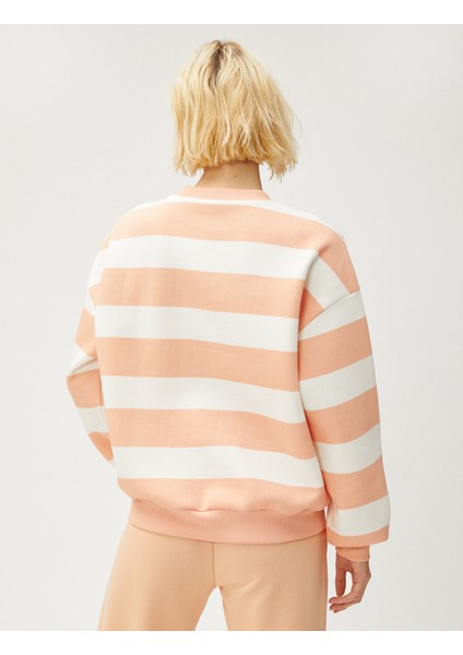 Basic Sweatshirt Bisiklet Yaka