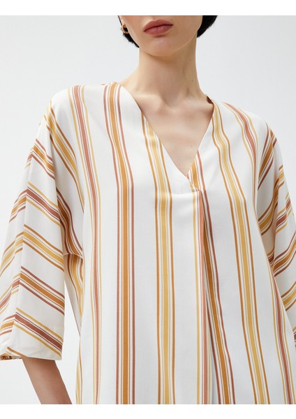 V Yaka Bluz Pile Detaylı indirimleri