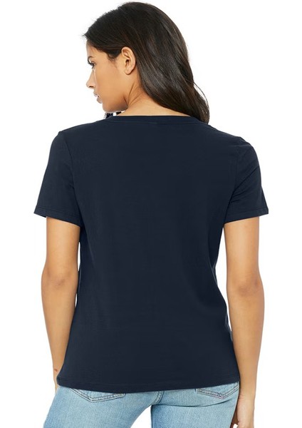 Elit Kadın Bisiklet Yaka Lacivert Tişört fiyatları