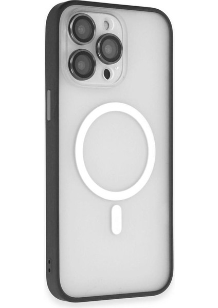 Apple iPhone 14 Pro Kılıf Lens Korumalı Mat Magneticsafe Magsafe Kapak