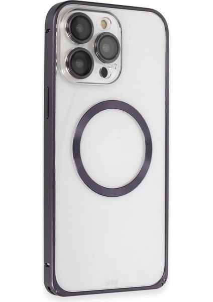 Apple iPhone 14 Pro Kılıf Kamera Lensli Metal Çerçeve Bumper Kilitli Kapak fiyatları